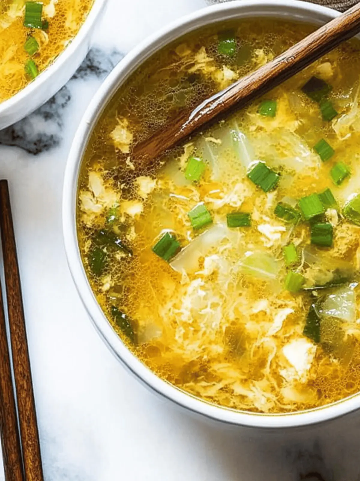 Napa Cabbage Egg Drop Soup