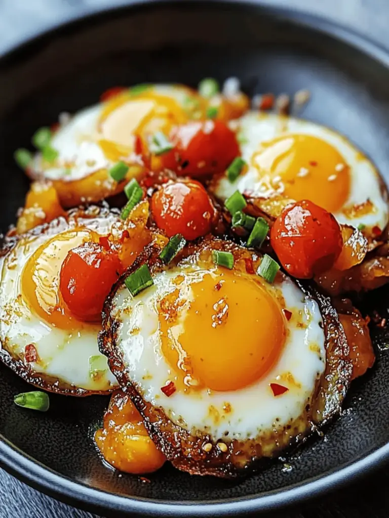 Spicy Sweet and Sour Fried Eggs