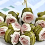 Ham and Cream Cheese Pickle Roll-Ups