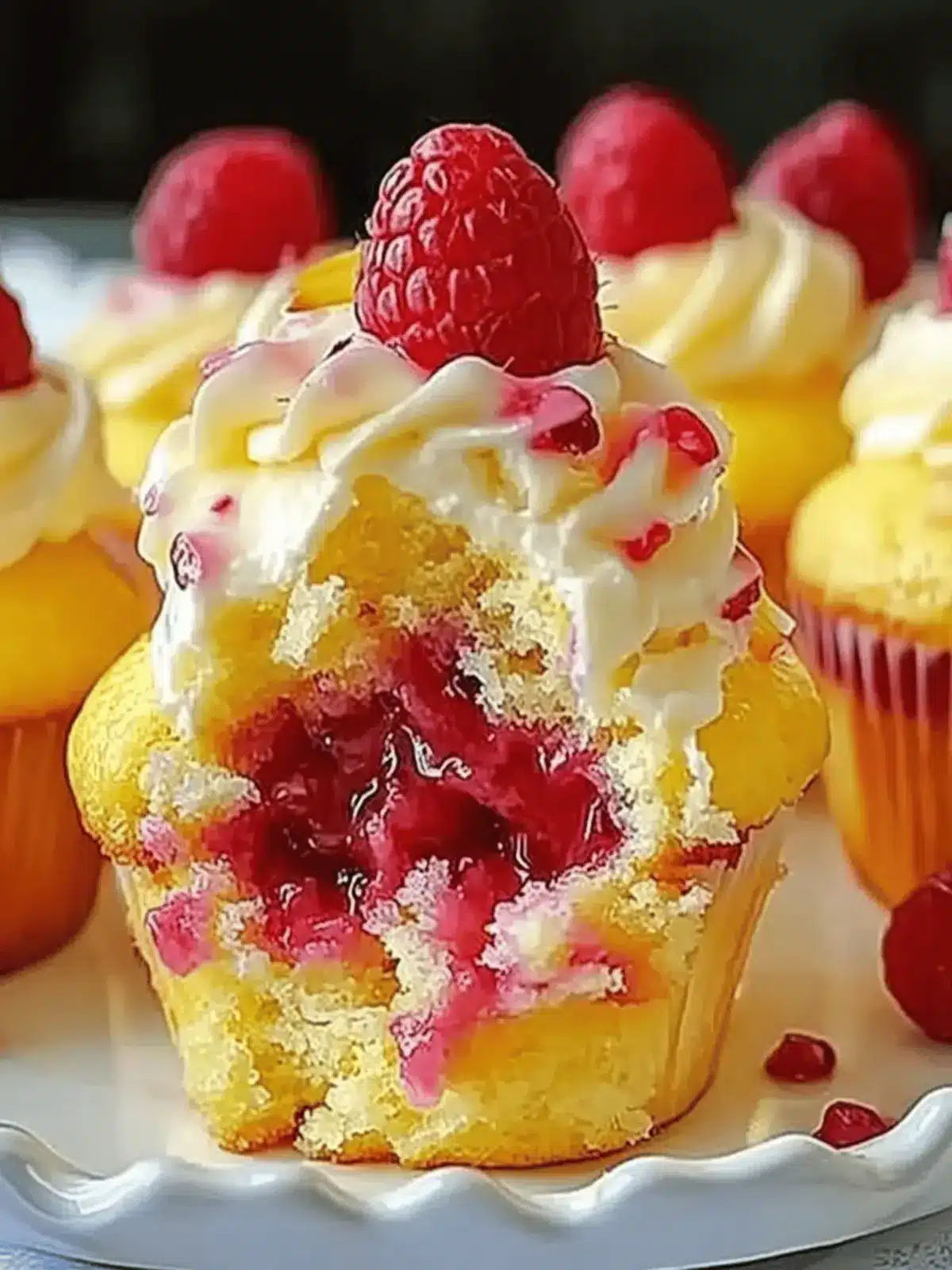 Raspberry Lemon Heaven Cupcakes