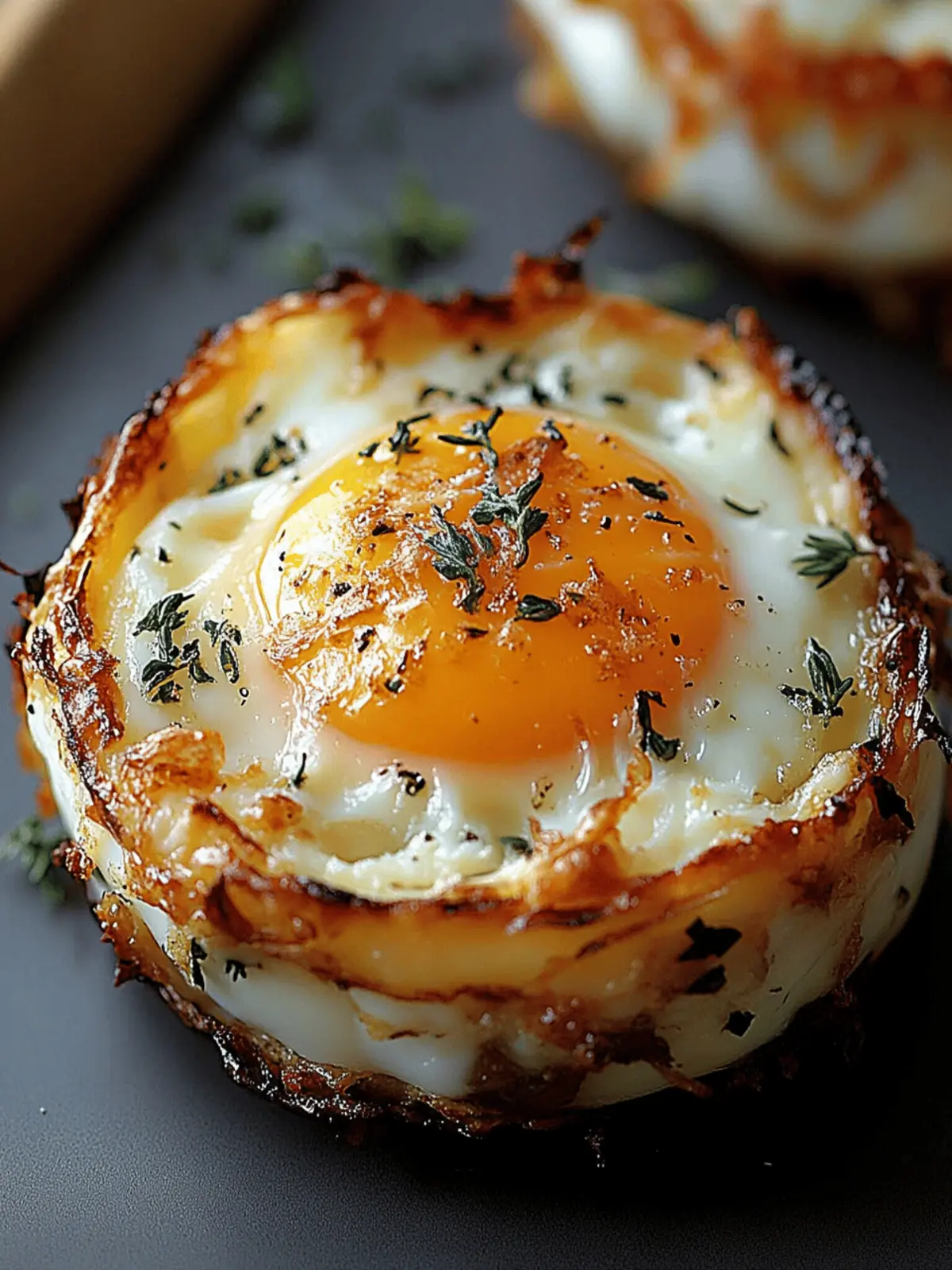 Baked Eggs Napoleon