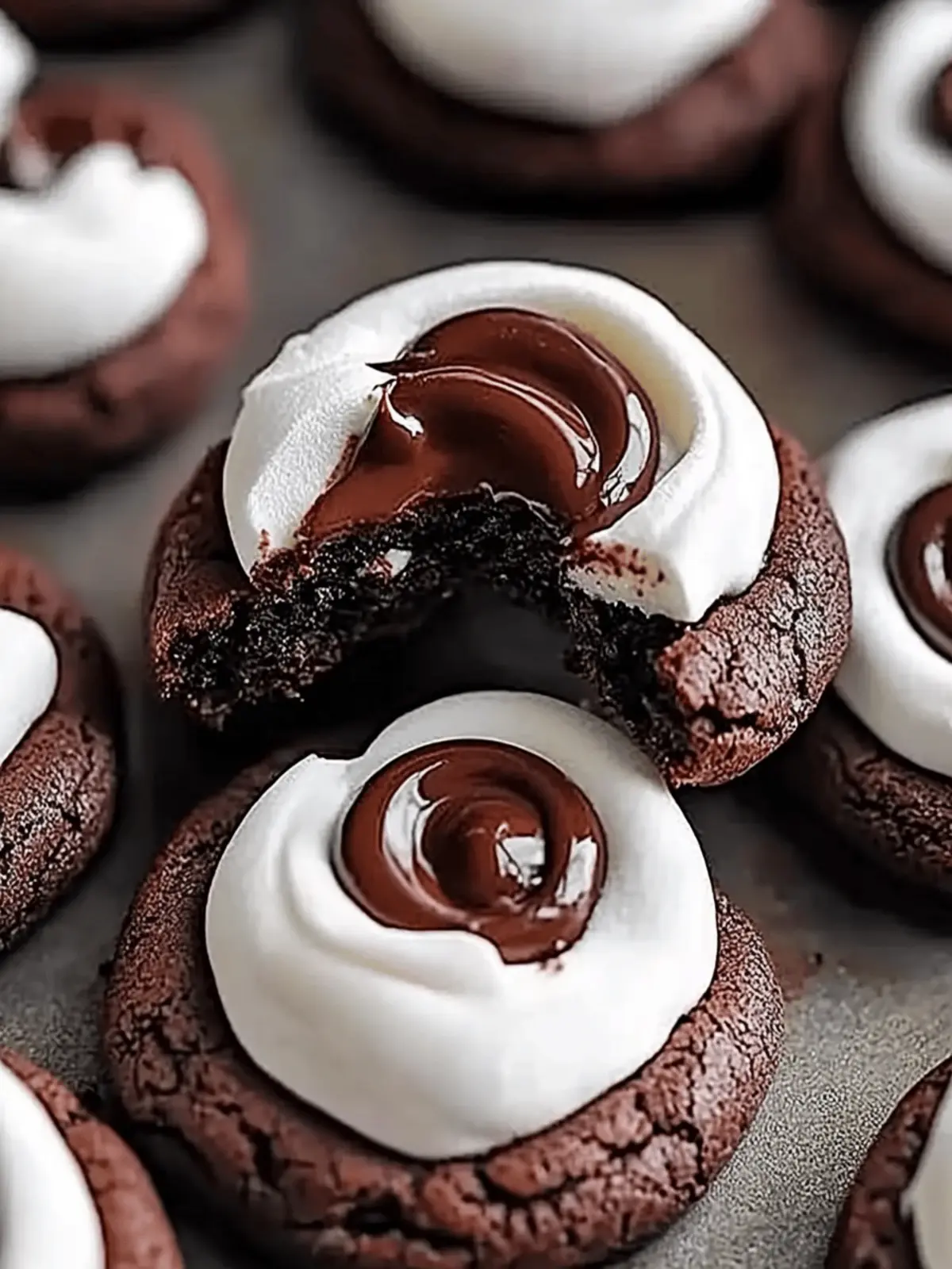 Double Chocolate Marshmallow Cookies