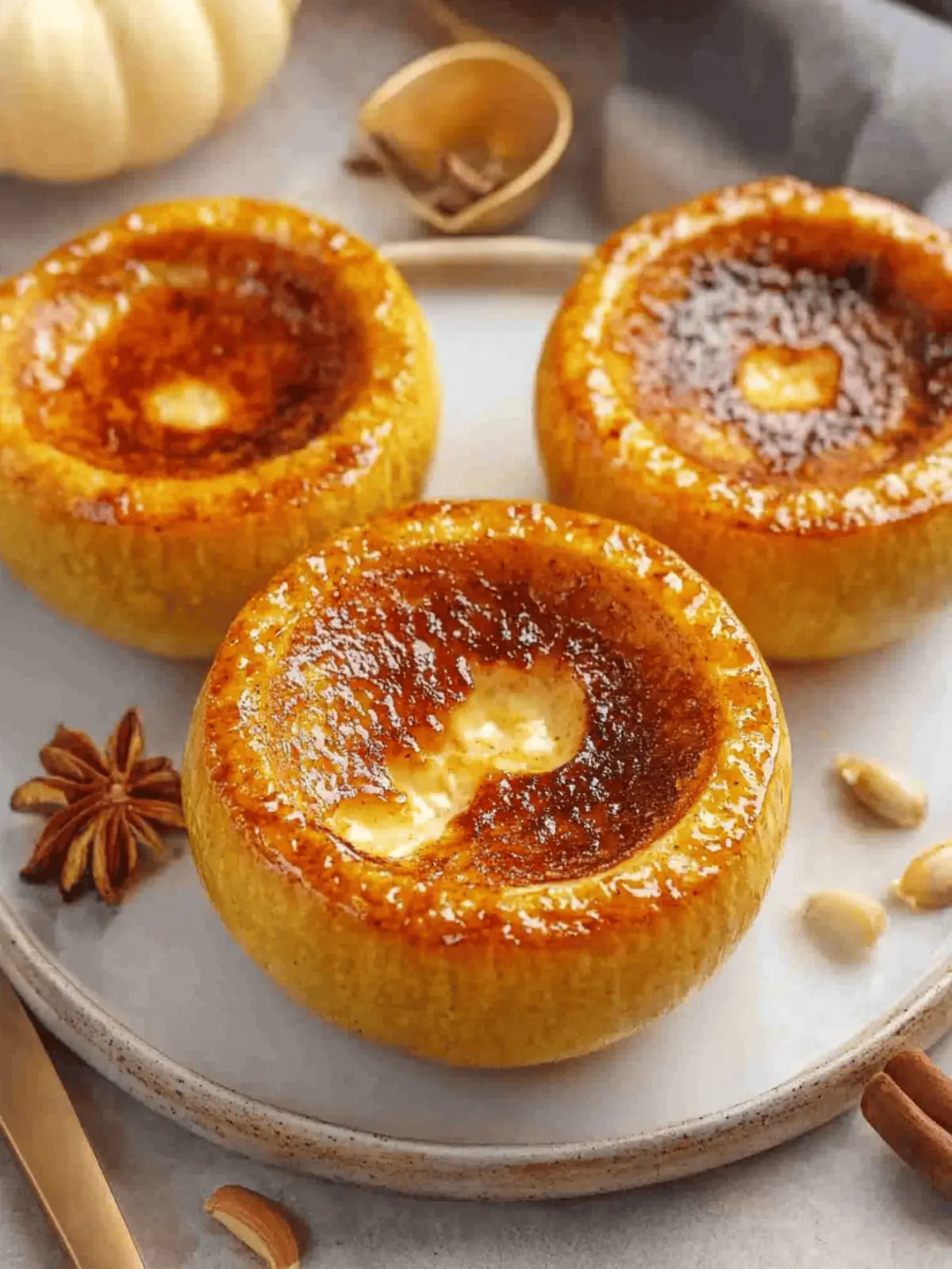 Pumpkin Spice Crème Brûlée