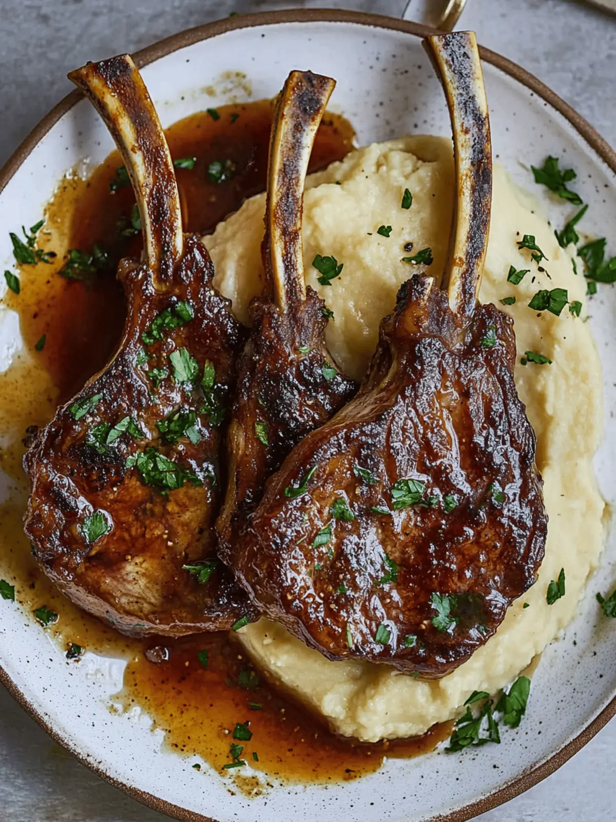 Honey Garlic Glazed Lamb Chops