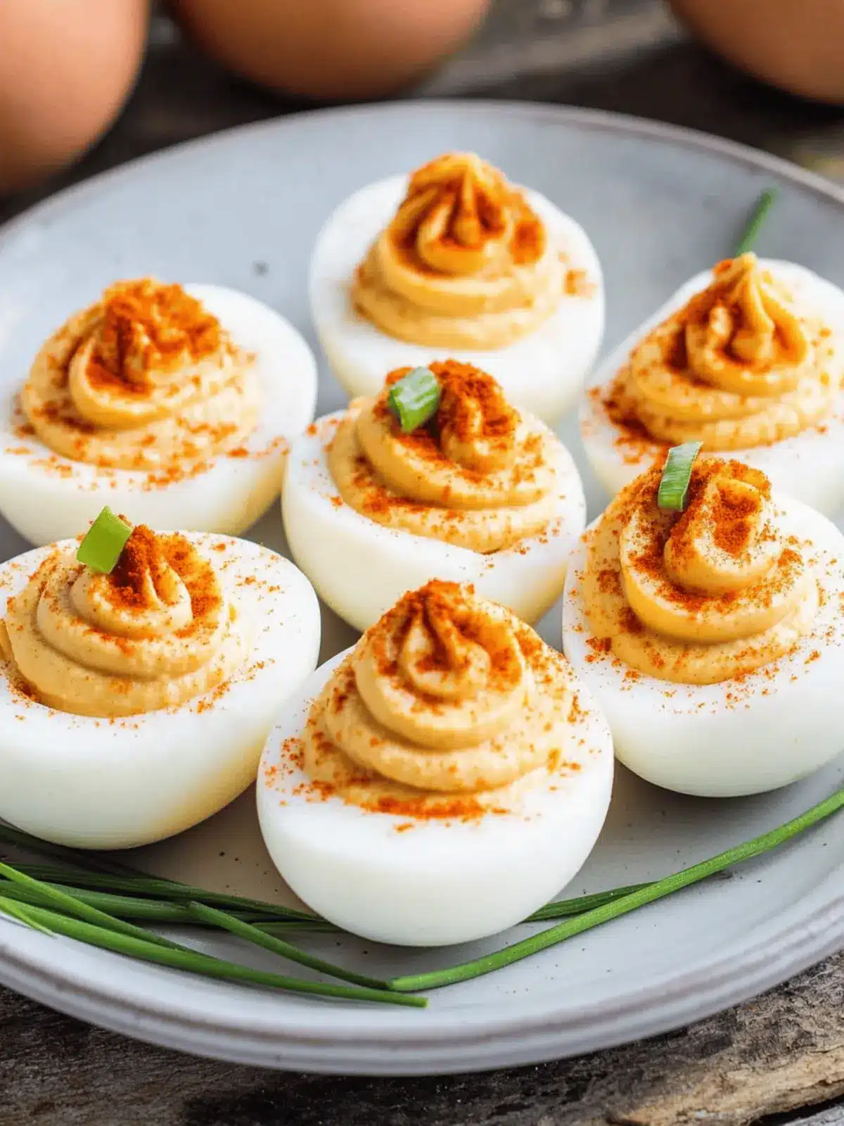 Pumpkin Deviled Eggs
