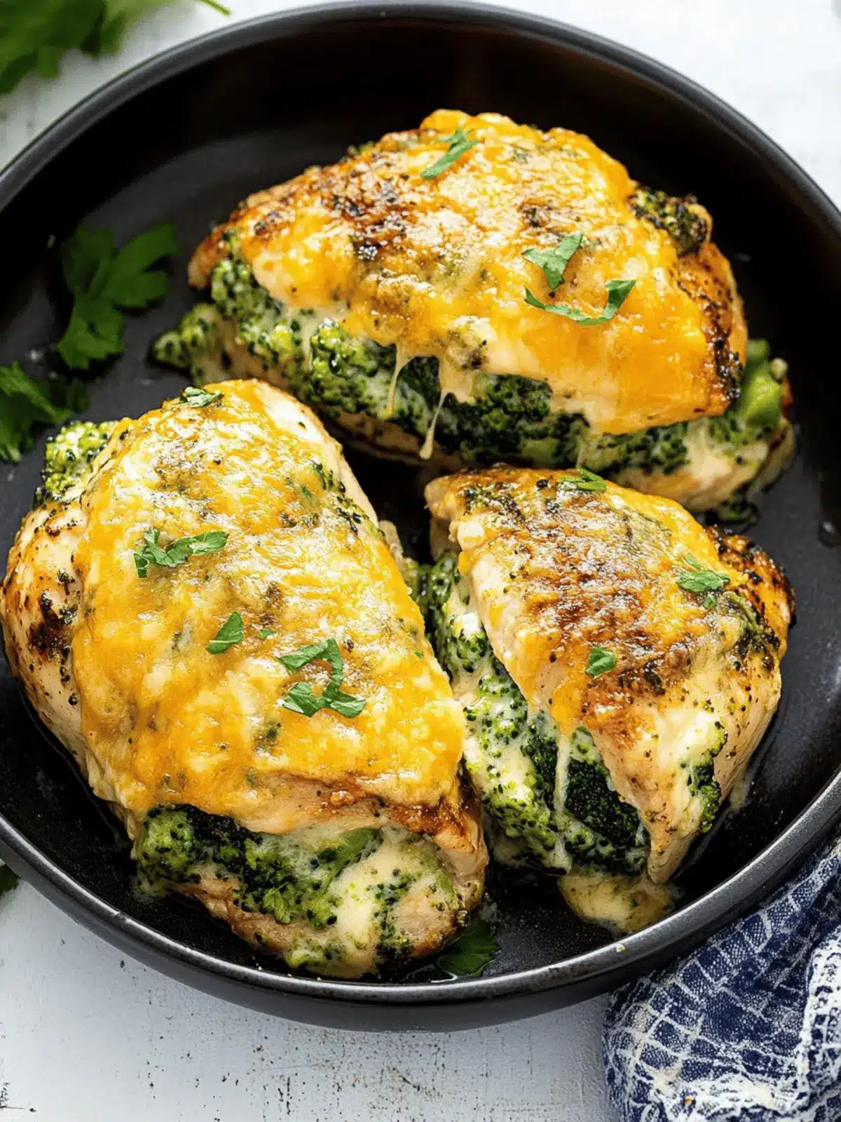 Broccoli Cheese Stuffed Chicken