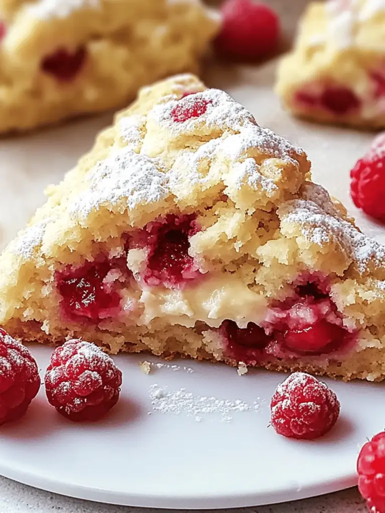 Lemon Raspberry Scones