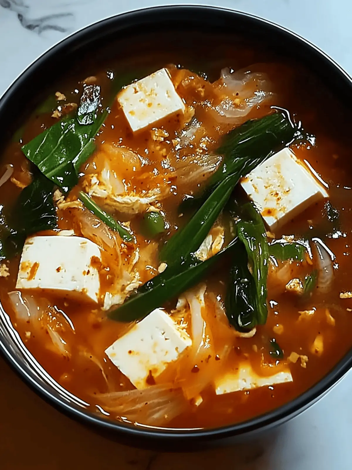 Kimchi Tofu Soup