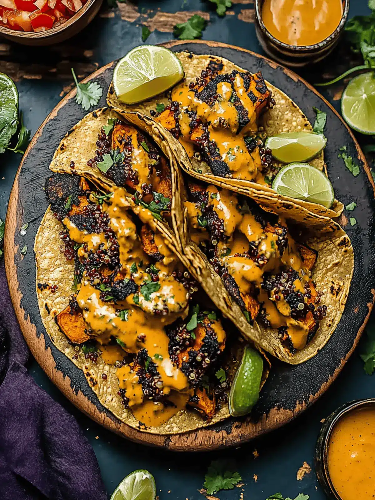 Chipotle Sweet Potato Quinoa Tacos