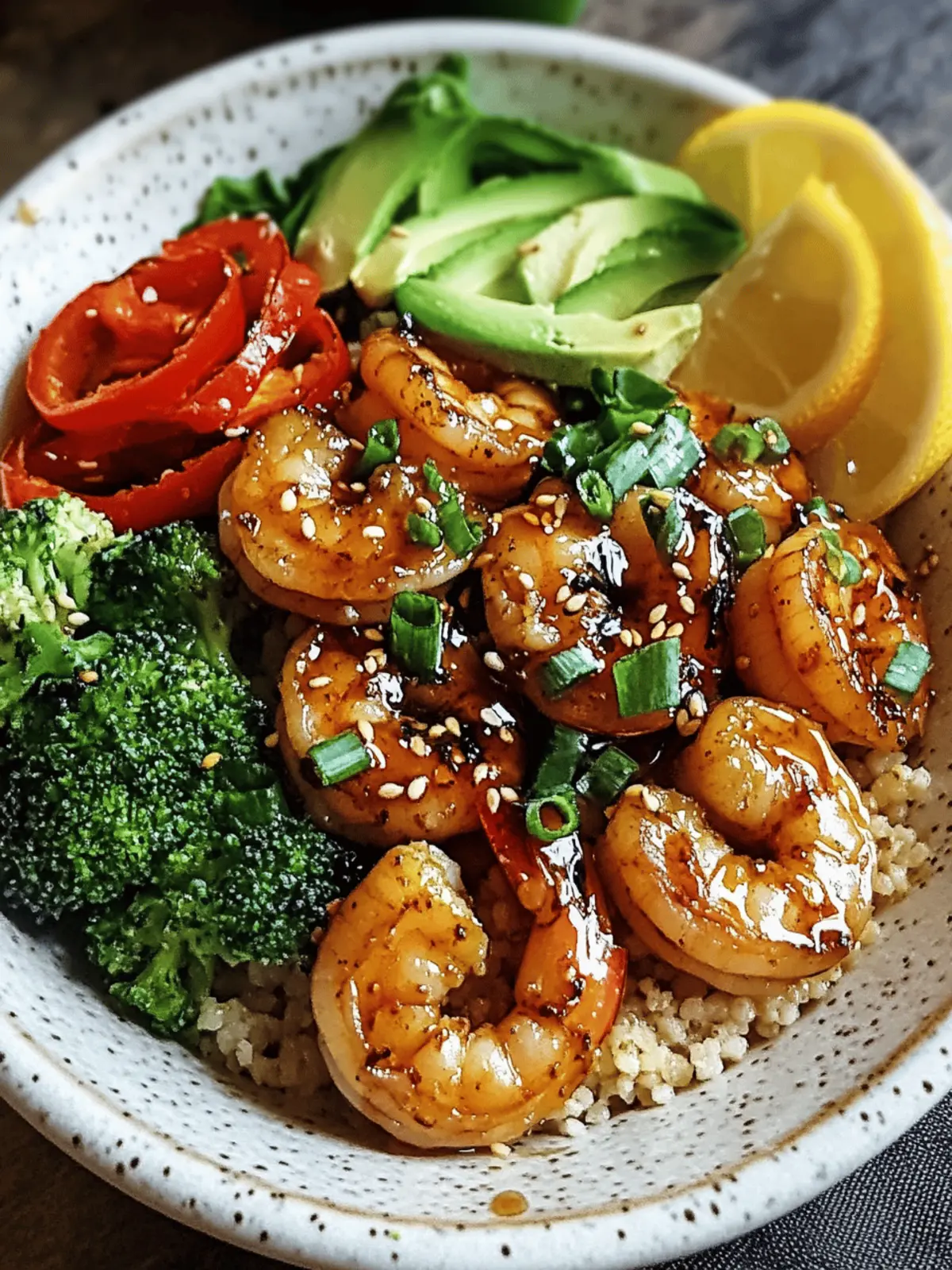 Honey Garlic Shrimp Bowls
