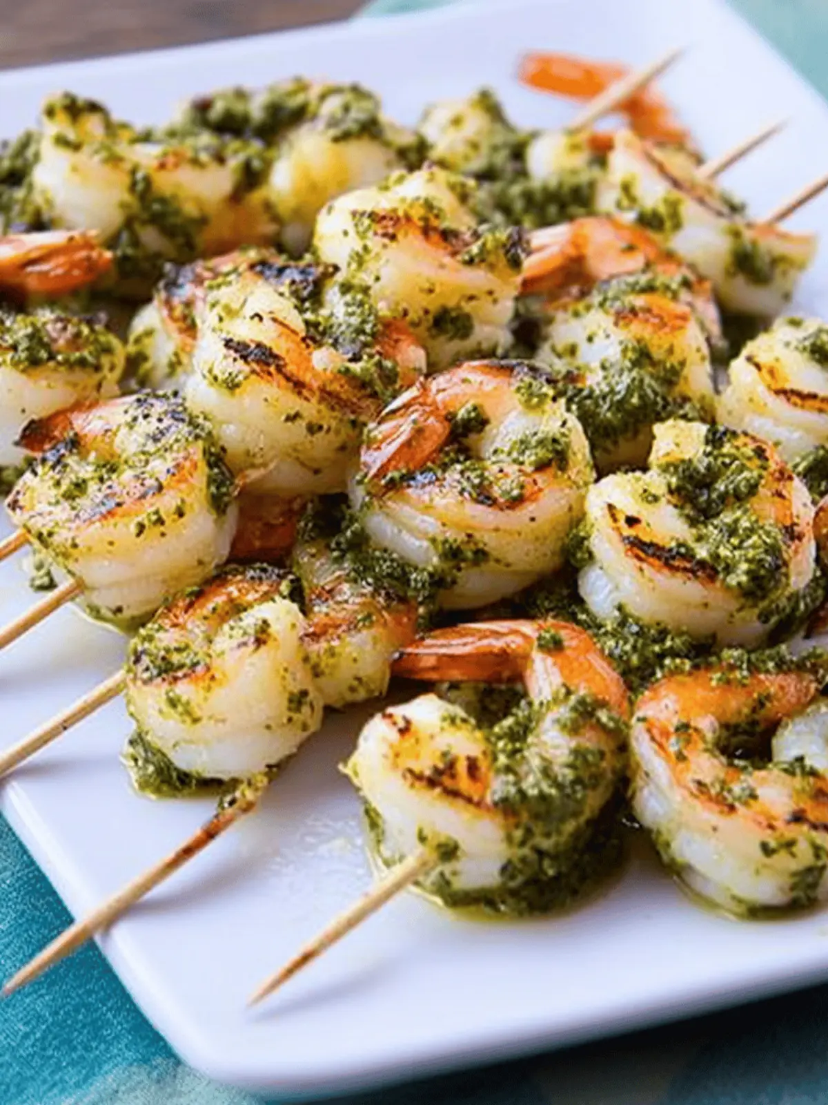 Pesto Grilled Shrimp