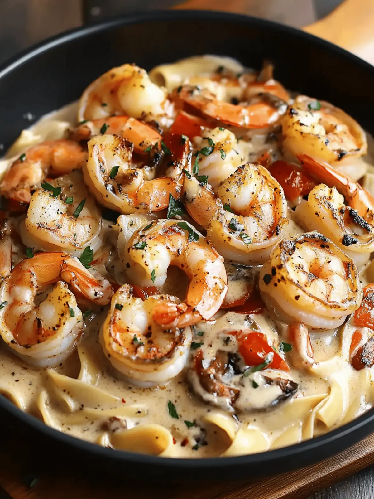 Blackened Shrimp Stroganoff