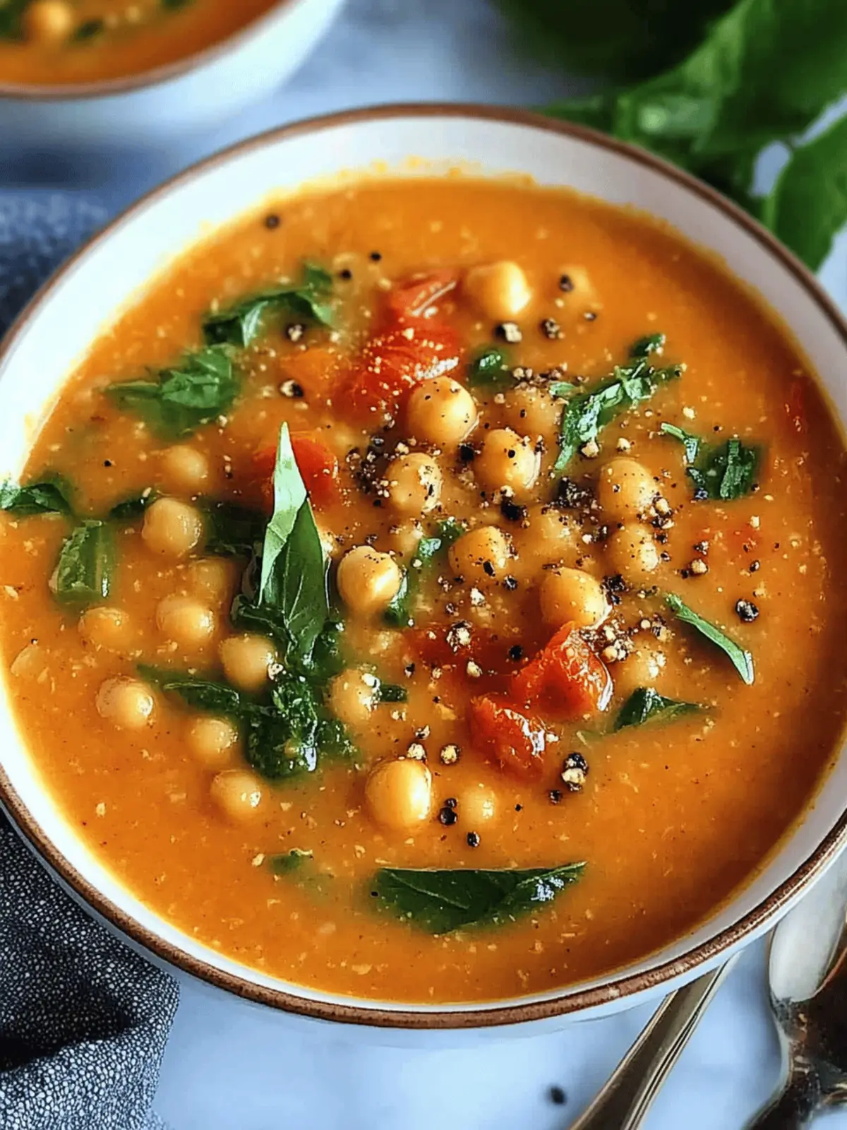 Chickpea Tomato Soup