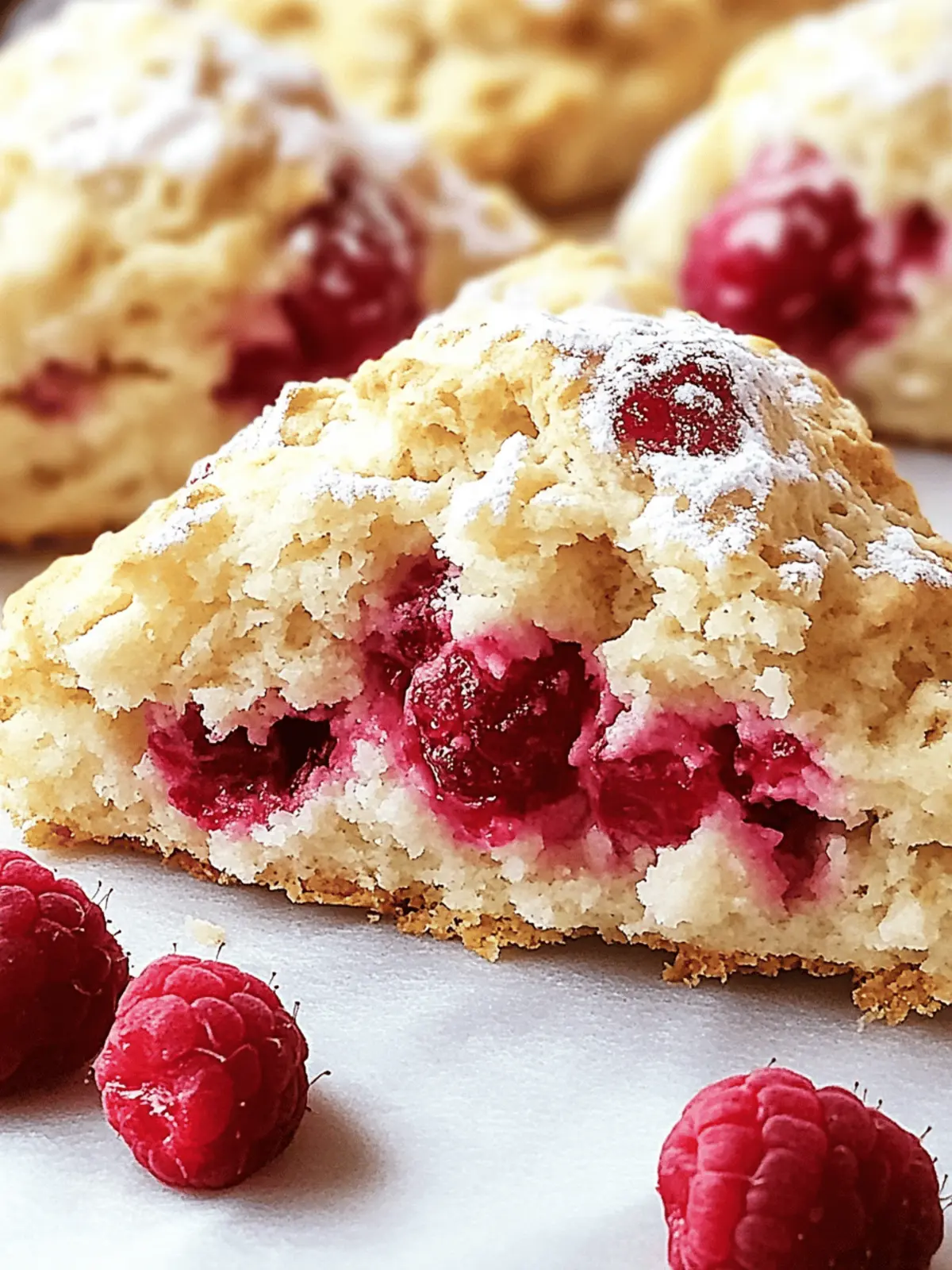 Lemon Raspberry Scones