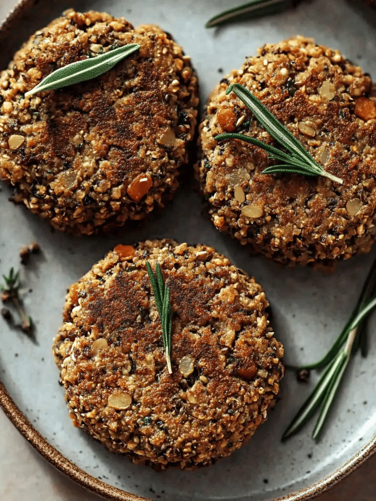 Homemade Vegan Sausage Patties