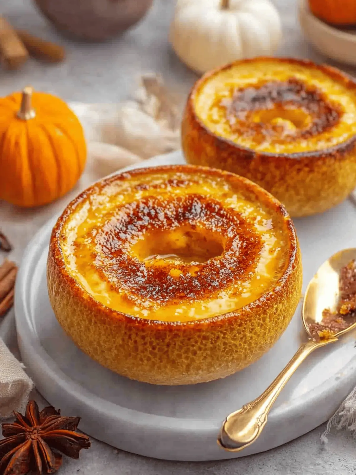 Pumpkin Spice Crème Brûlée