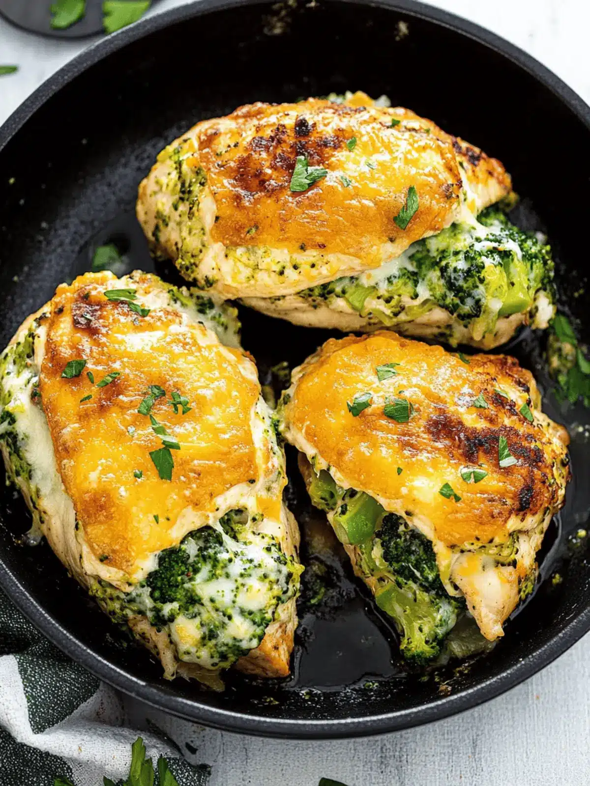 Broccoli Cheese Stuffed Chicken
