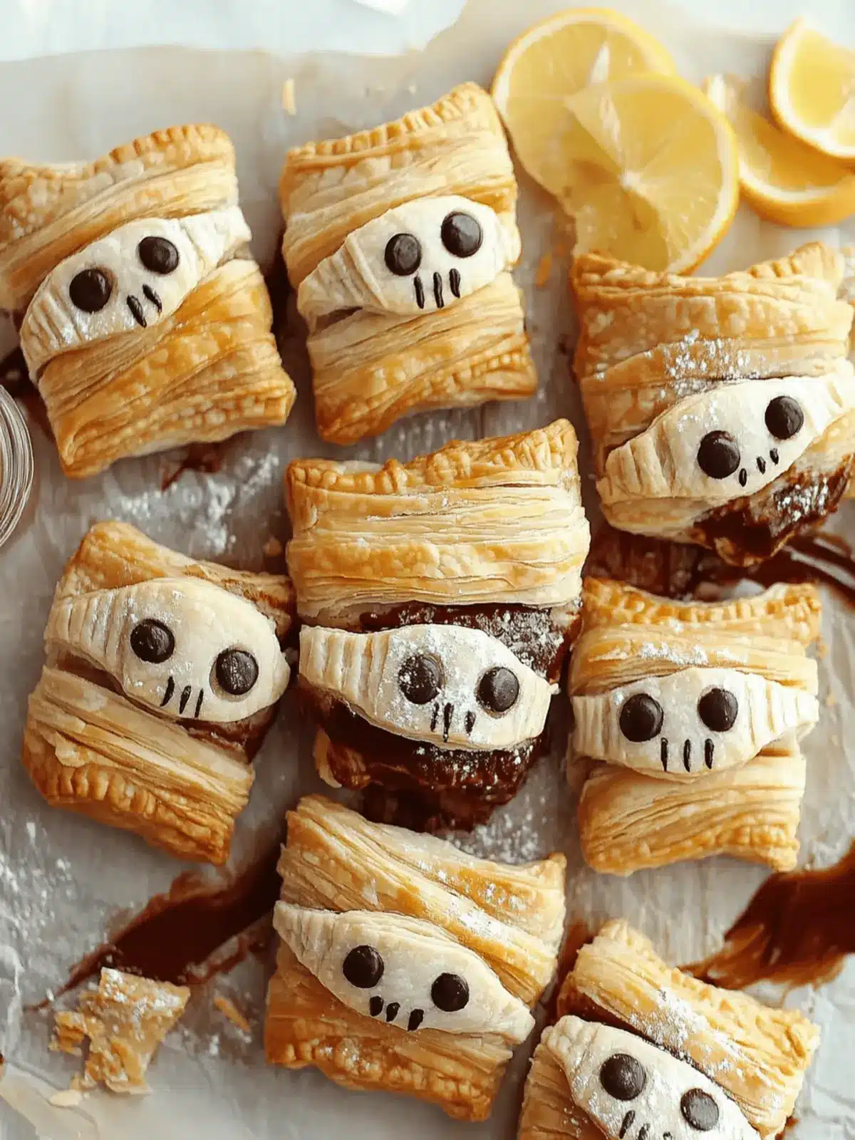 Nutella Mummy Hand Pies