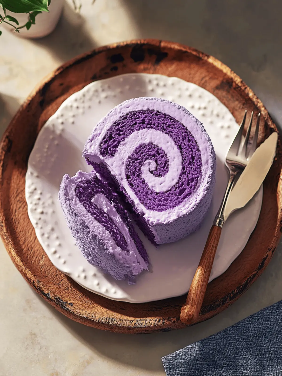 Ube Roll Cake