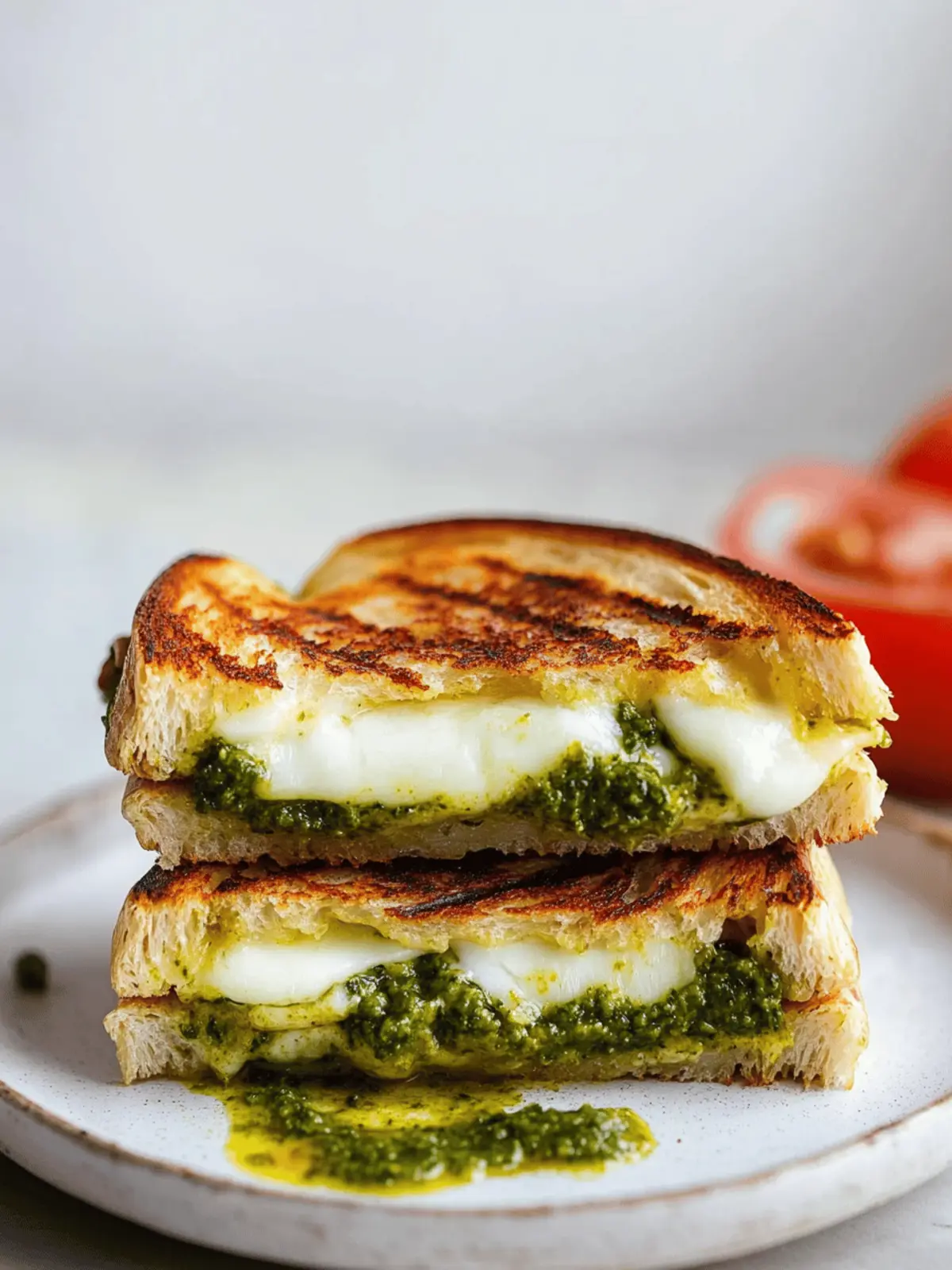 Pesto Grilled Cheese