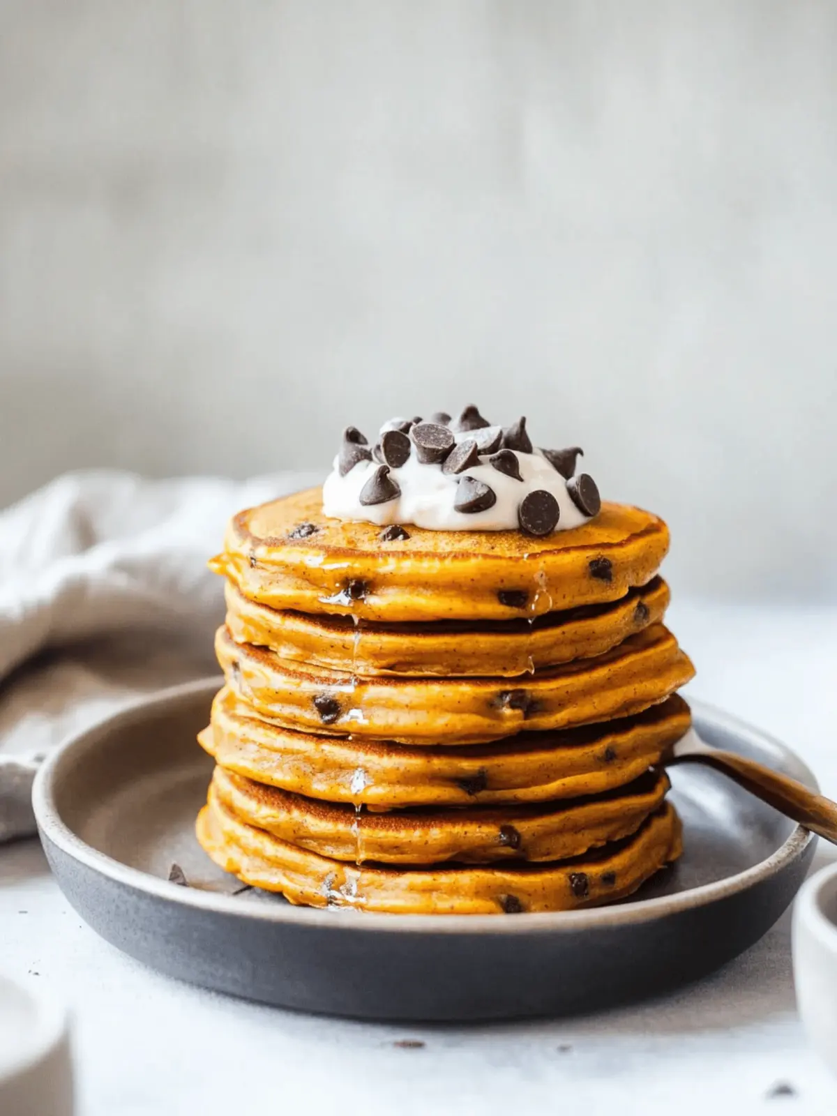 Pumpkin Chocolate Chip Pancakes