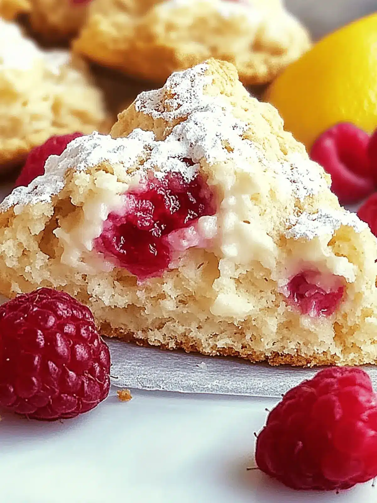 Lemon Raspberry Scones
