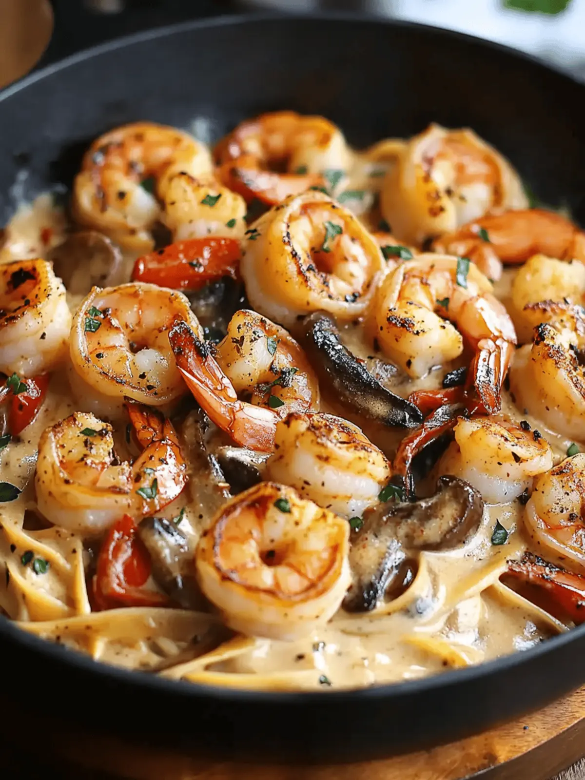 Blackened Shrimp Stroganoff