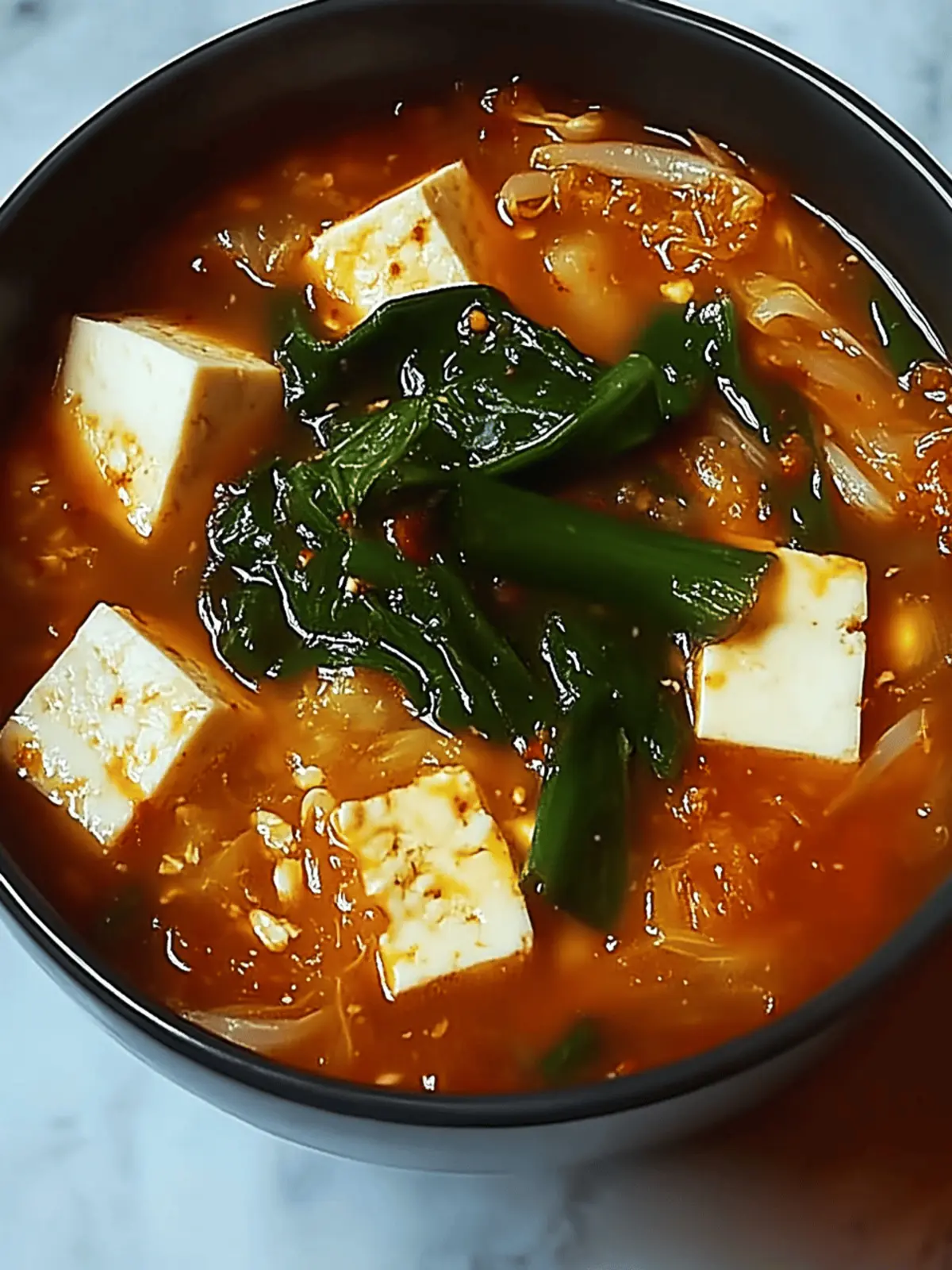 Kimchi Tofu Soup