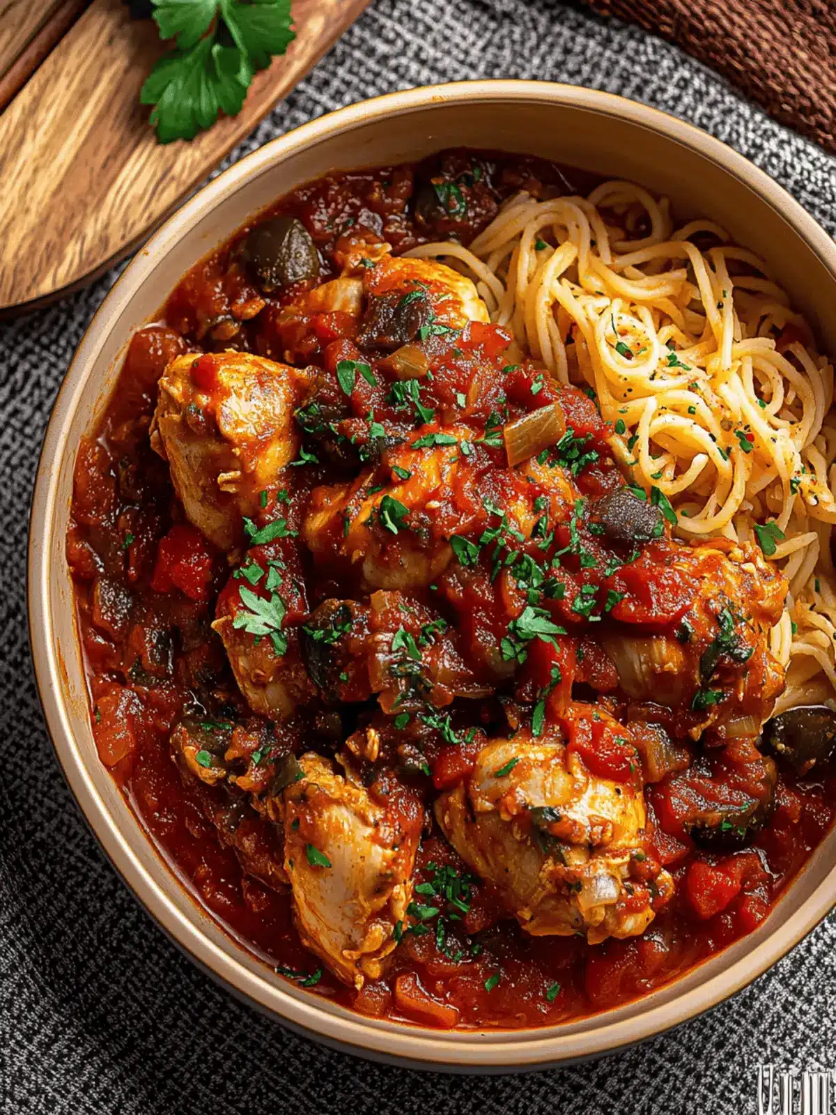 Slow Cooker Chicken Cacciatore