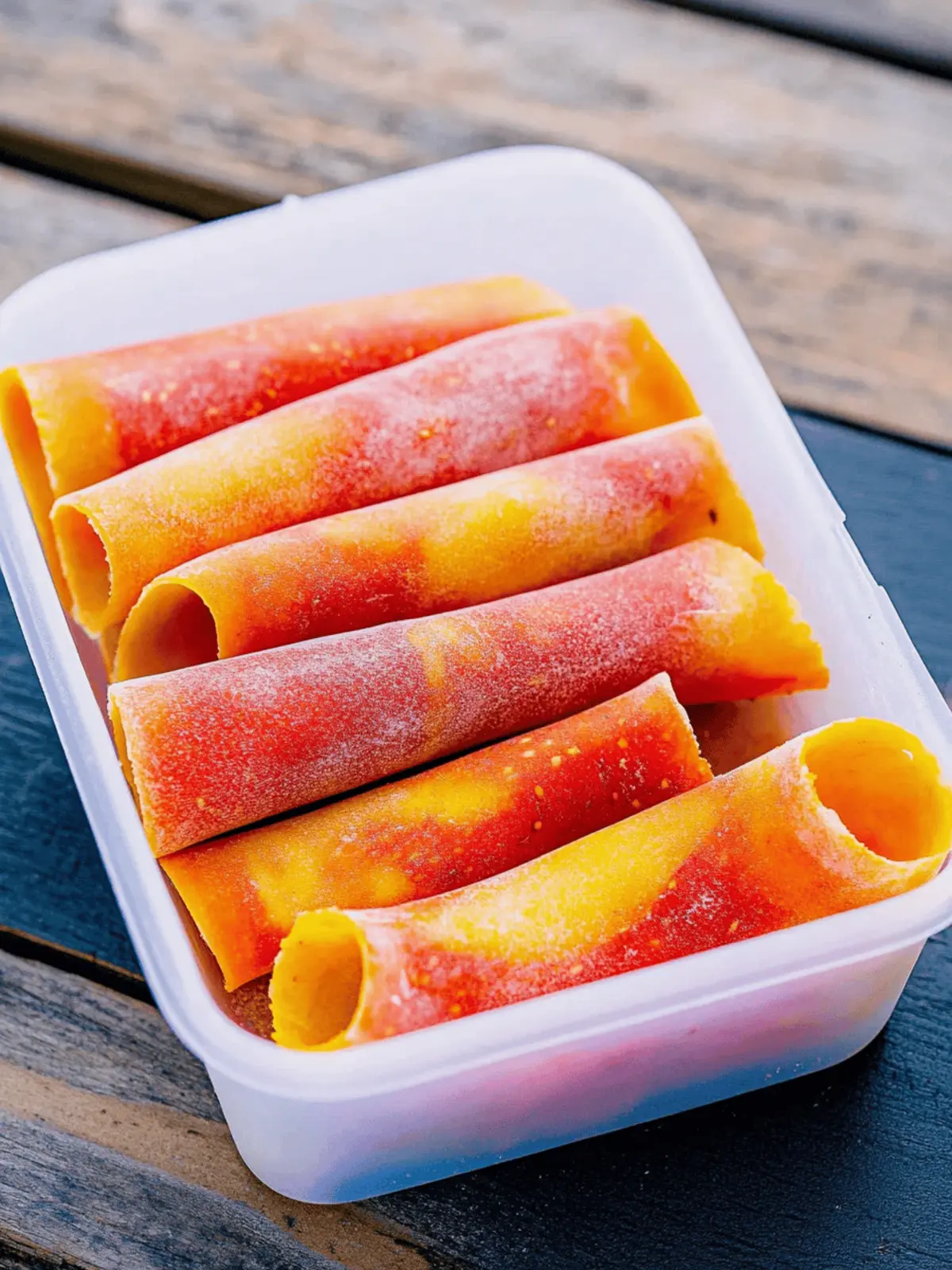 Tie-Dye Mango Strawberry Fruit Leathers