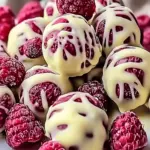 White Chocolate Raspberry Cheesecake Balls