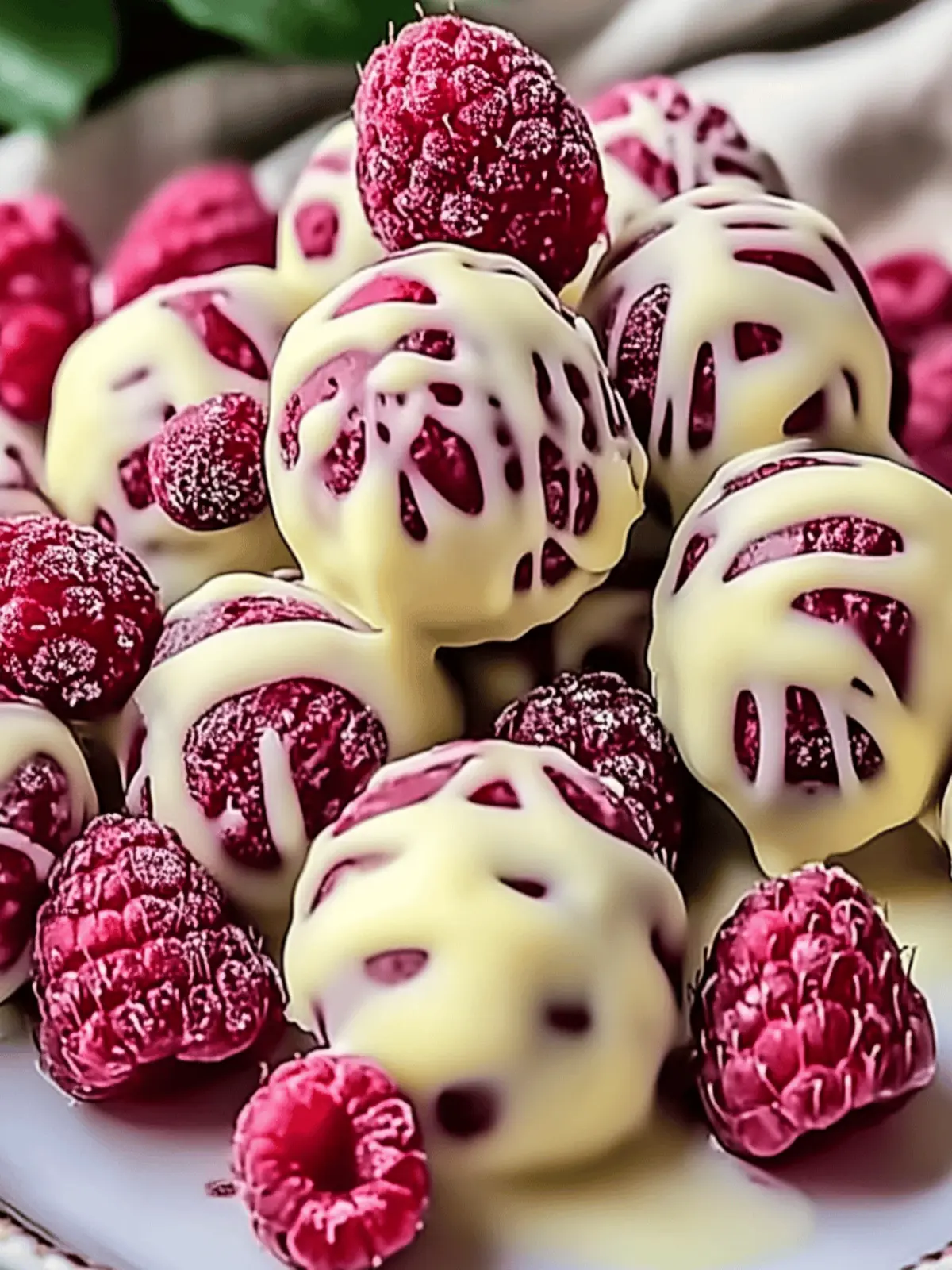 White Chocolate Raspberry Cheesecake Balls