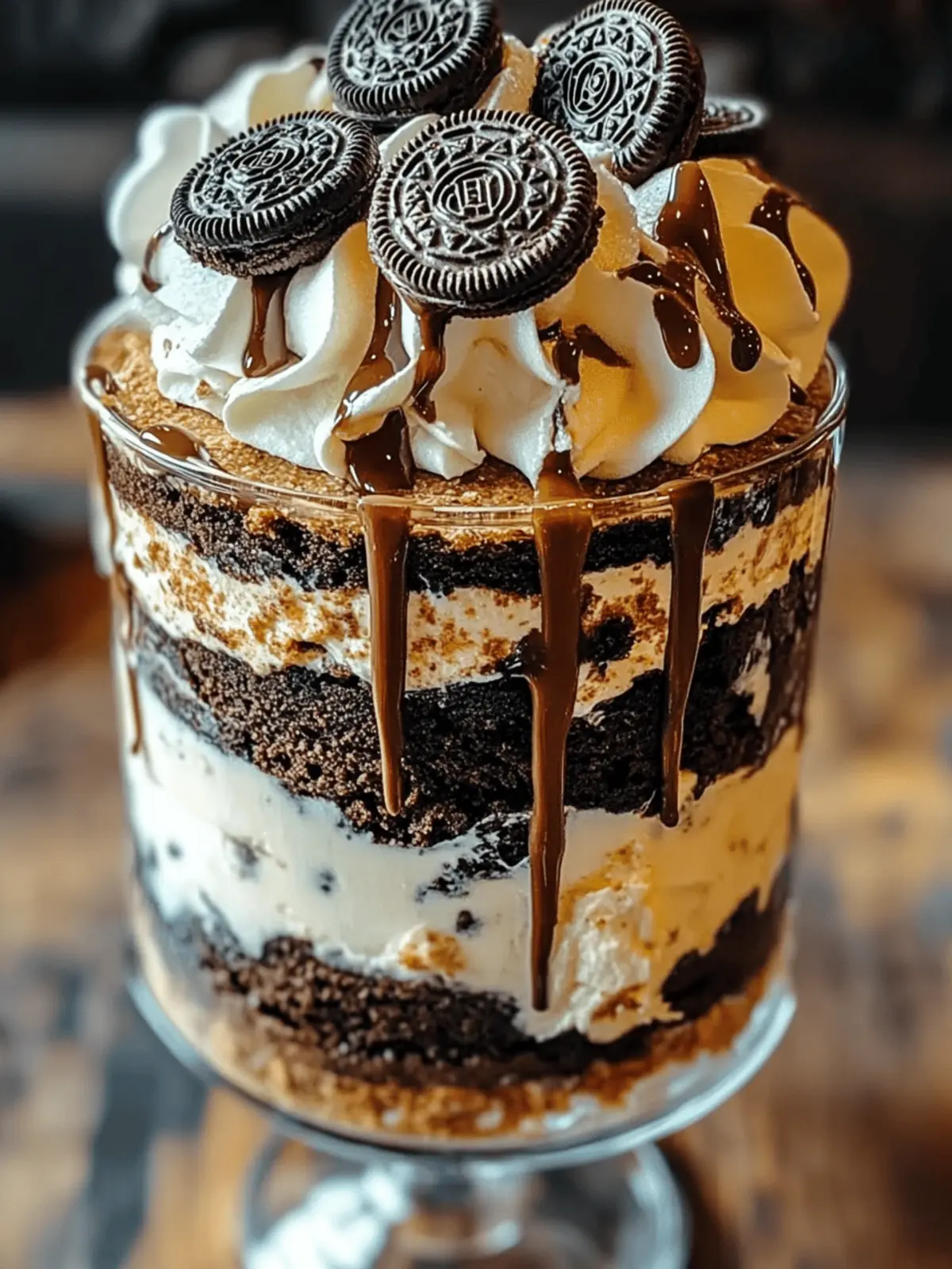 Indulge in Chocolate Oreo Cheesecake Brownie Trifle Bliss 3 Chocolate Oreo Cheesecake Brownie Trifle