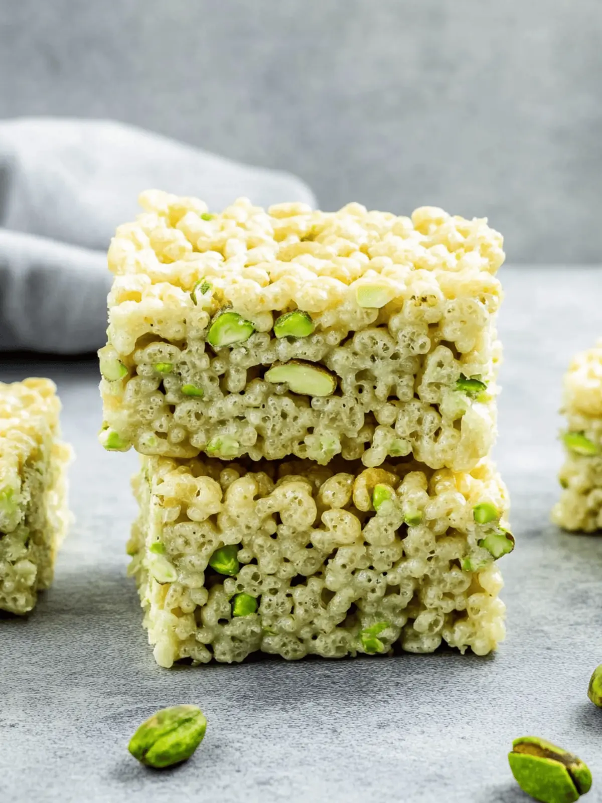 Pistachio Rice Krispie Treats
