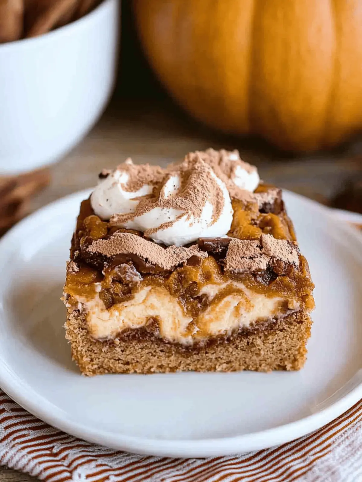 Pumpkin Earthquake Cake