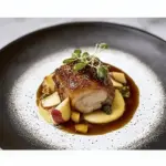 Pork Belly with Apple Purée & Jus