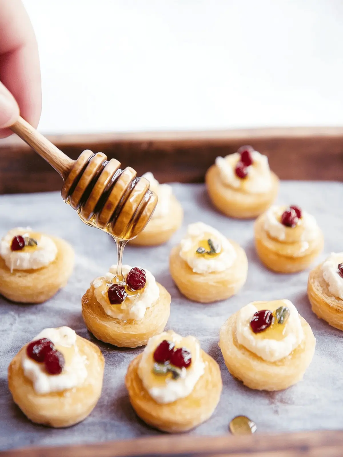 Goat Cheese and Honey Bites