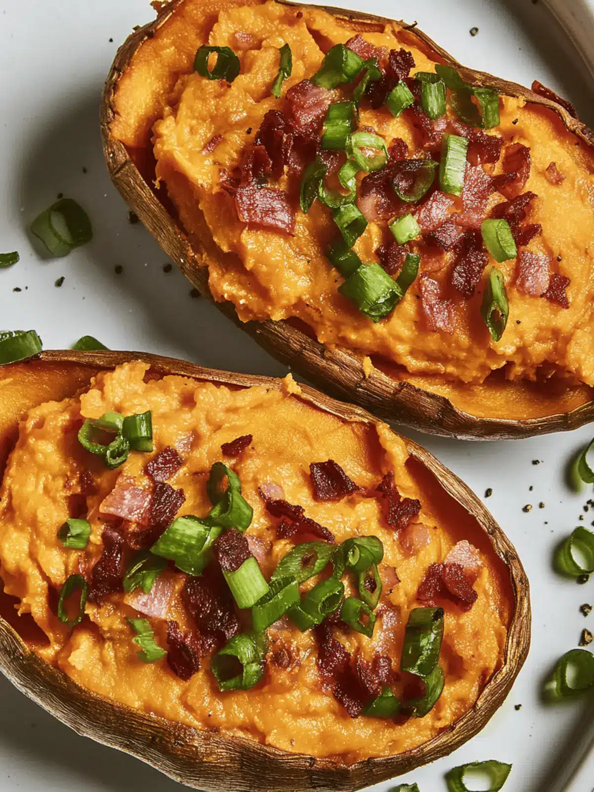 Twice Baked Sweet Potatoes