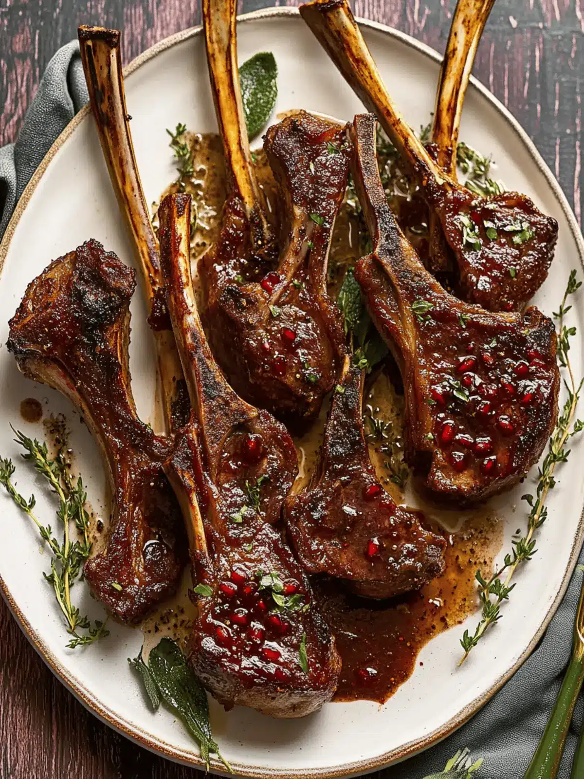 Savor the Flavor: Easy Pomegranate Lamb Chops at Home 2 Pomegranate Lamb Chops