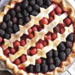 American Flag Berry Pie
