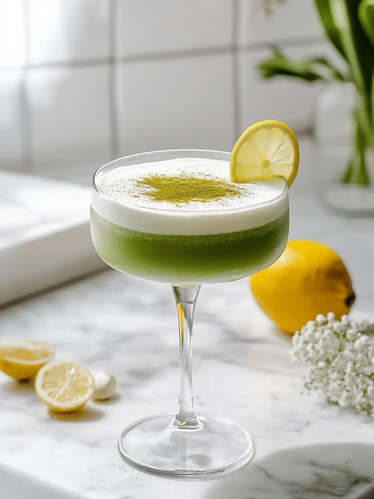 Matcha Gin Sour