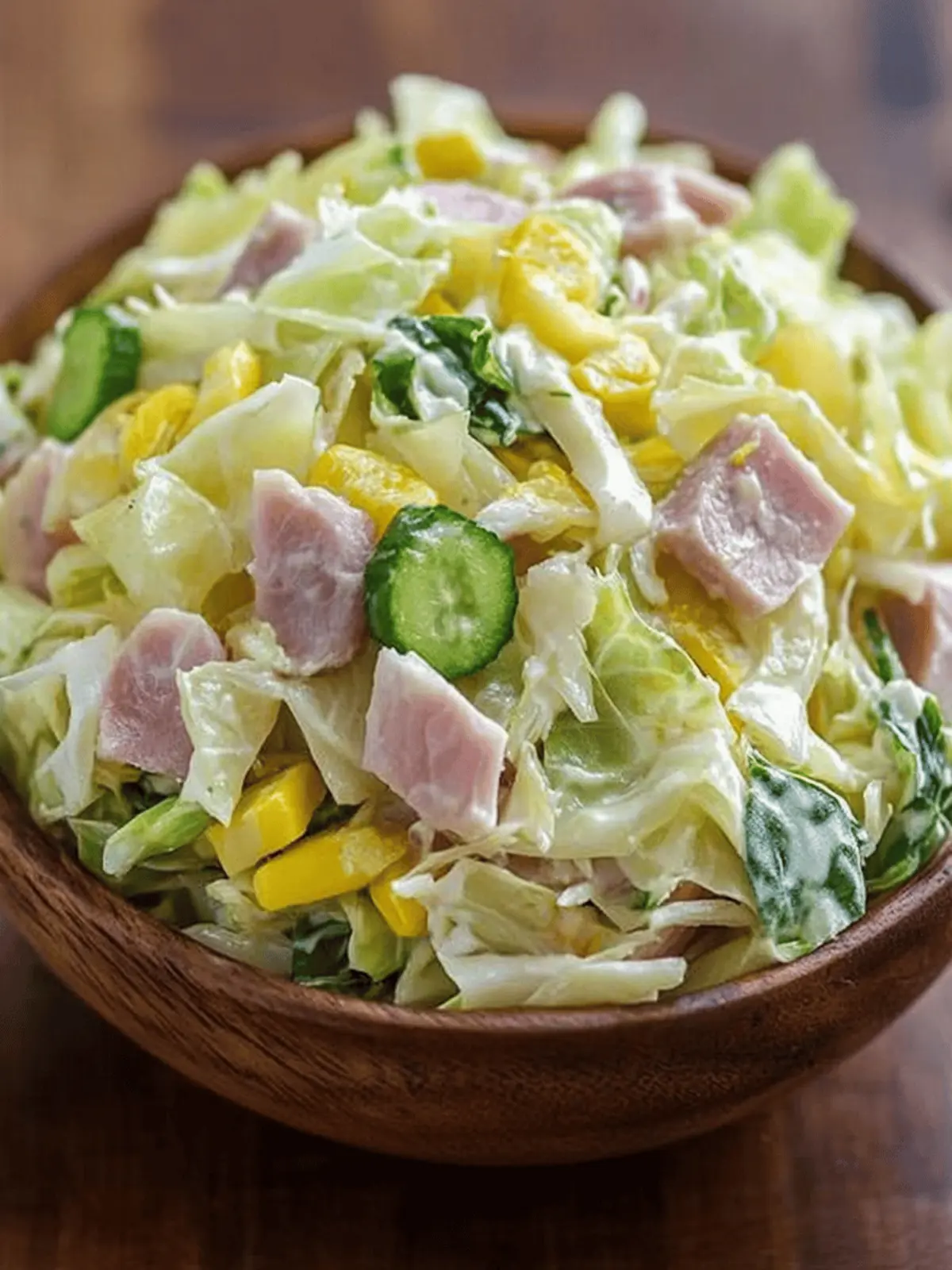 Cabbage and Ham Salad