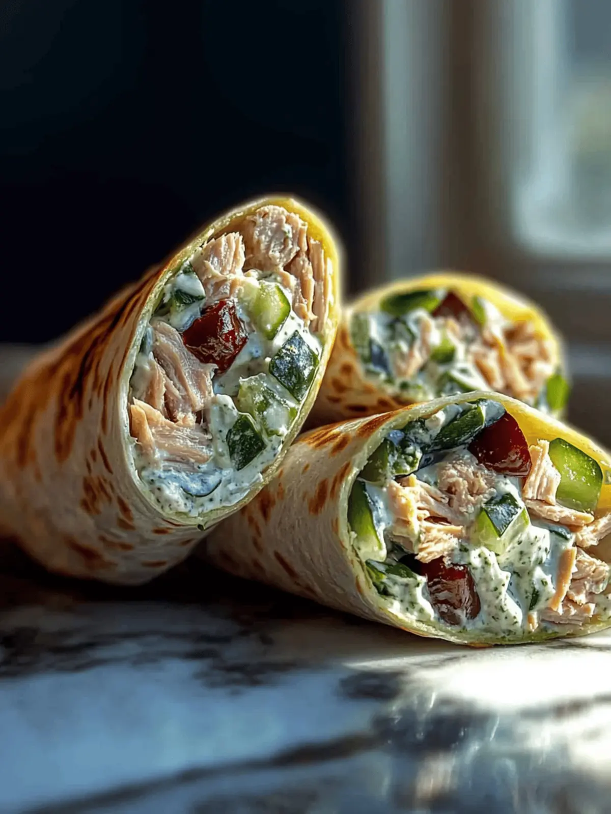Greek Tuna Wrap