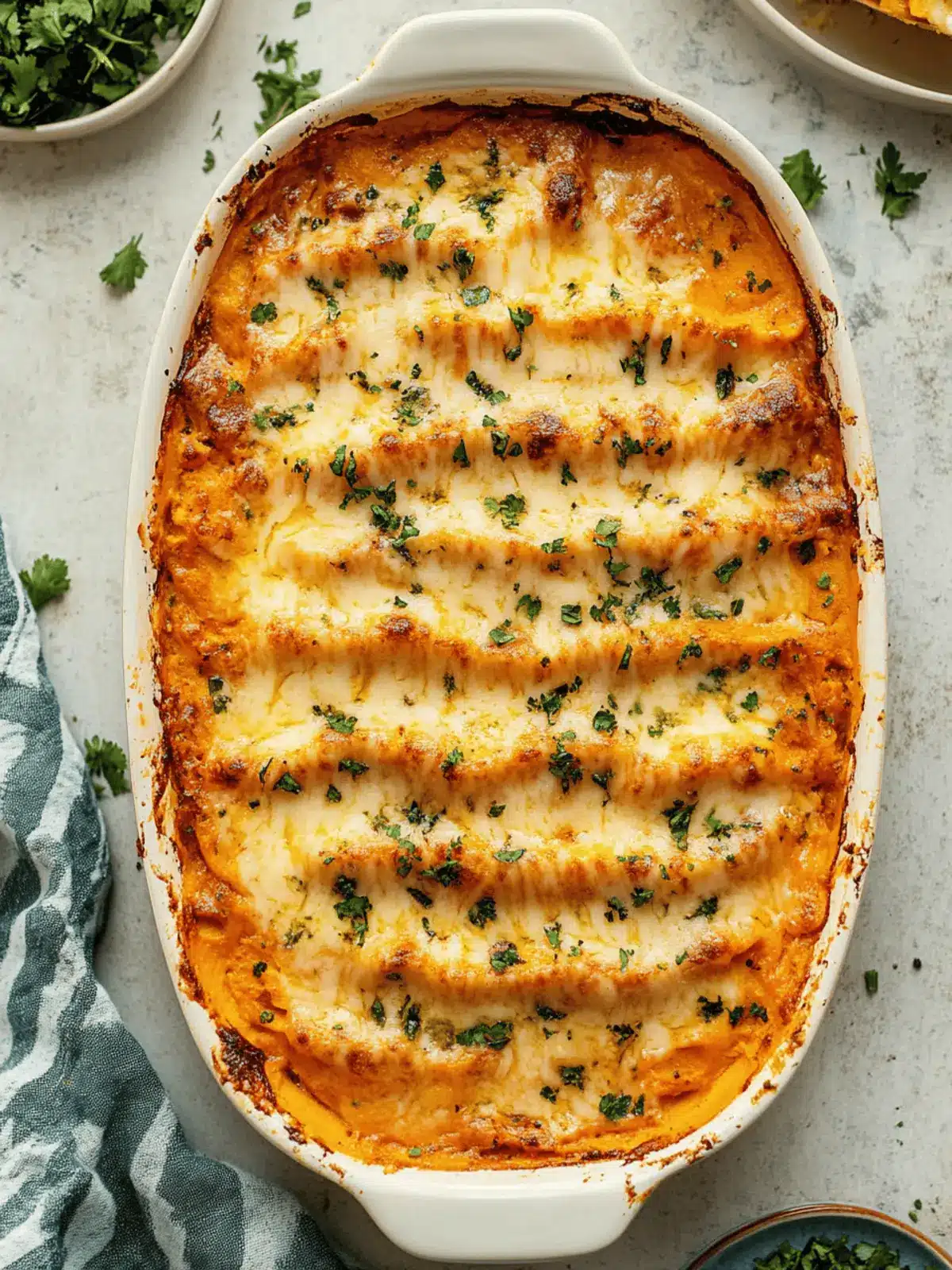 Chipotle Gouda Scalloped Sweet Potatoes