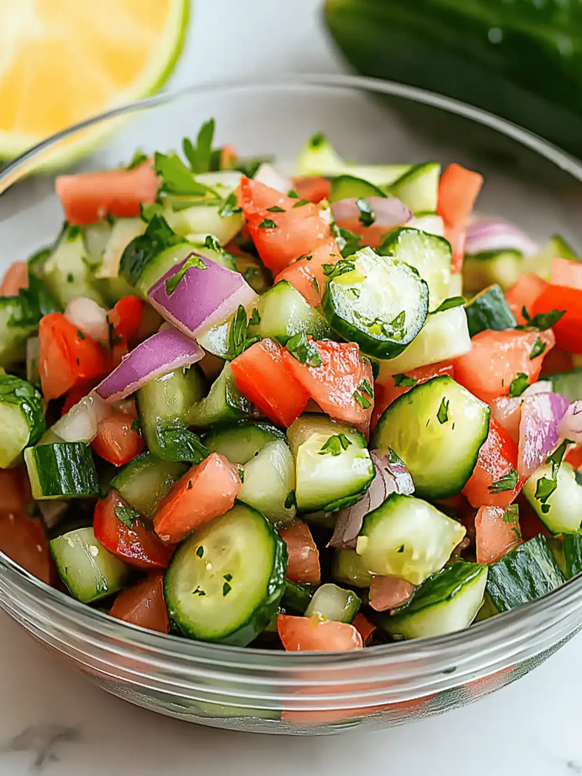 Italian Cucumber Salad