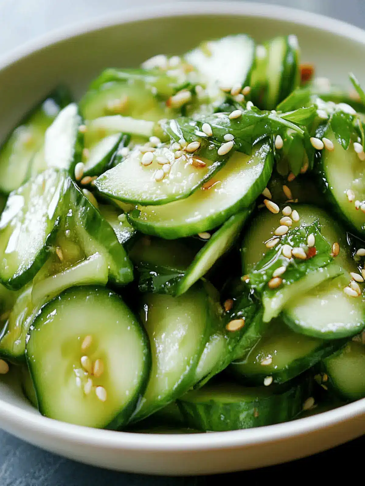 Cool & Crunchy Asian-Style Cucumber Salad