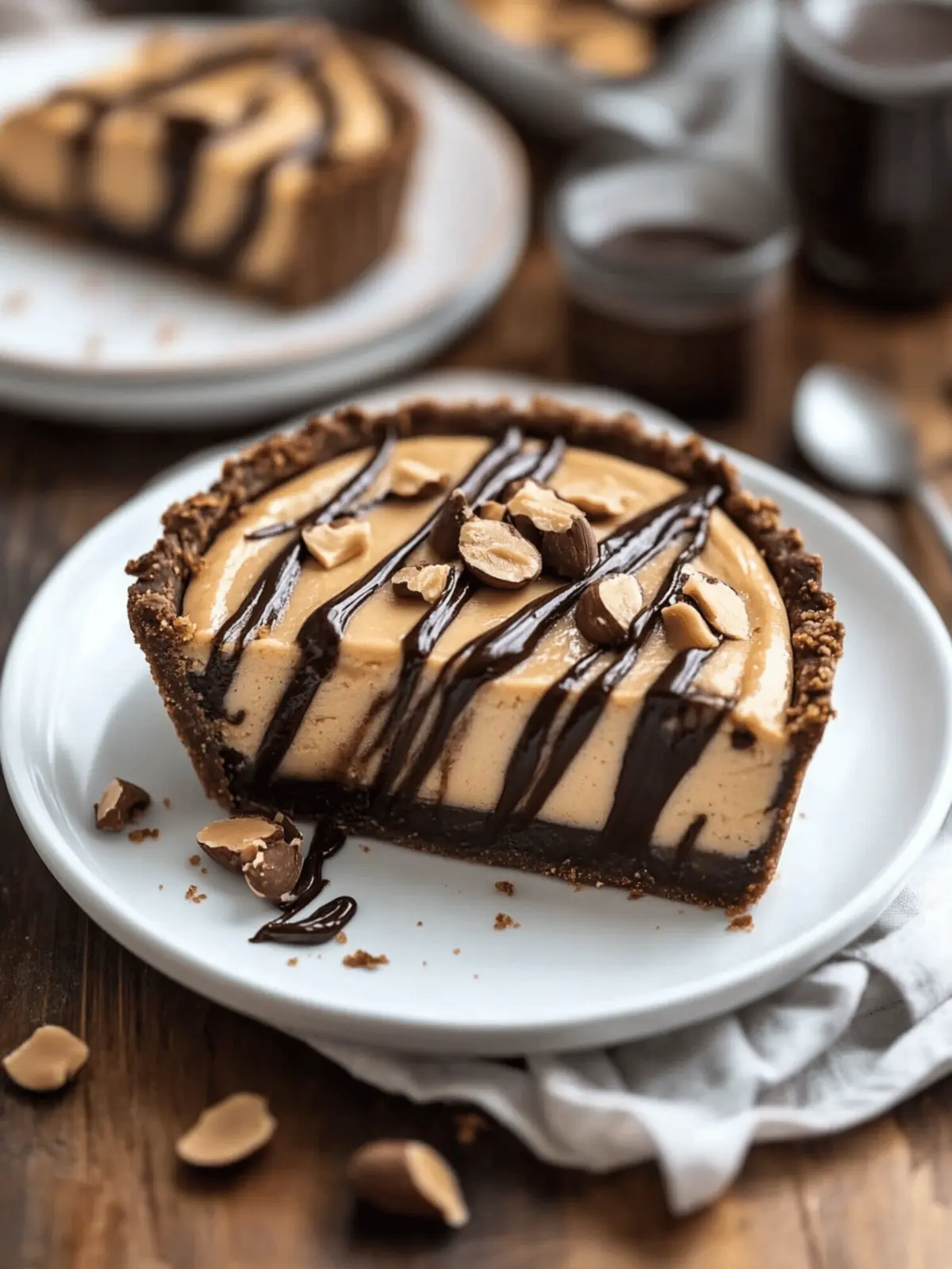 Indulge in Chocolate Peanut Butter Swirl Pie Bliss 3 Chocolate Peanut Butter Swirl Pie