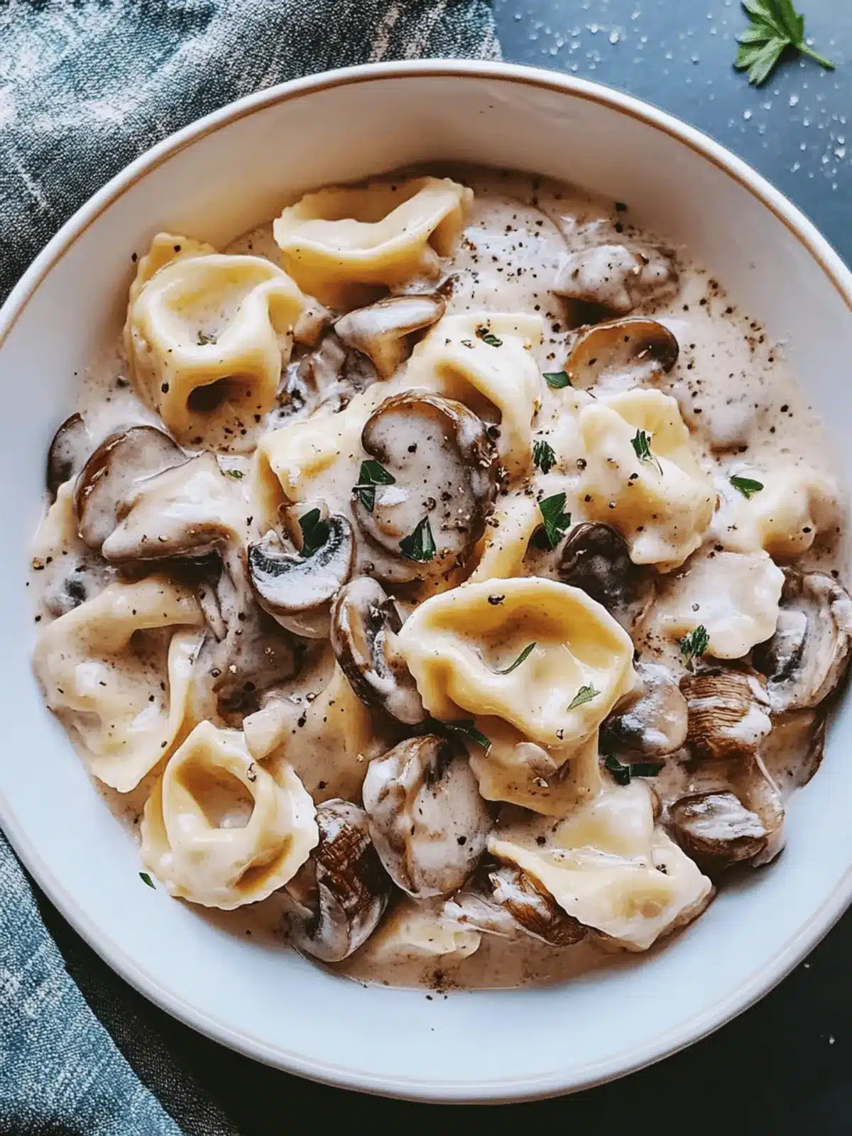 Decadent Creamy Mushroom Tortellini Alfredo You’ll Love 4 Creamy Mushroom Tortellini Alfredo