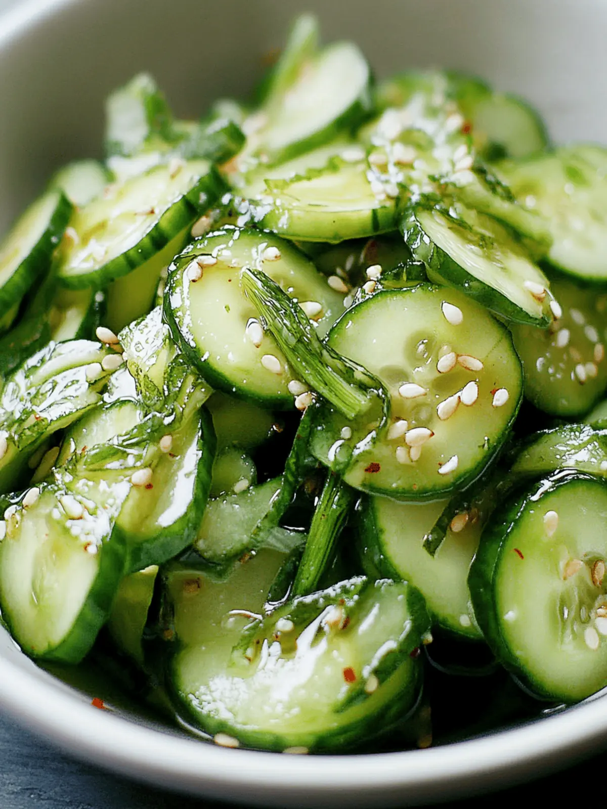 Cool & Crunchy Asian-Style Cucumber Salad