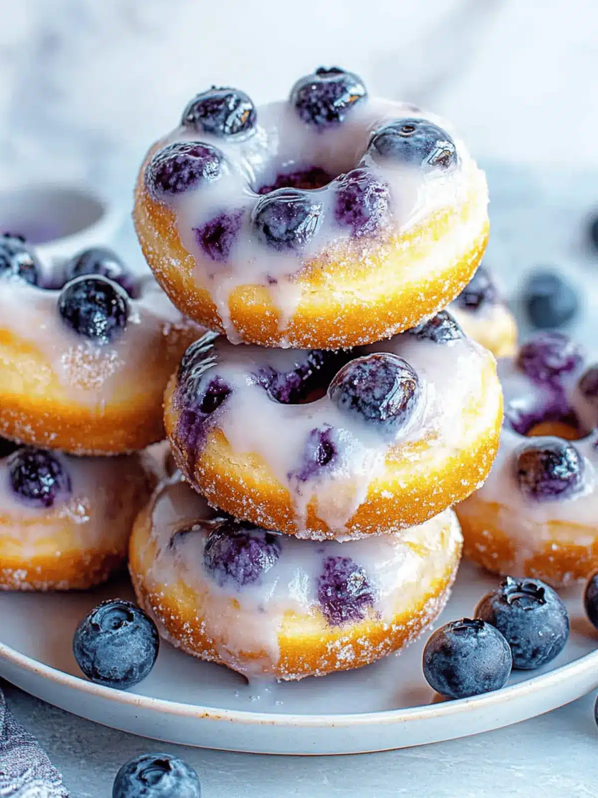 Air Fryer Blueberry Donuts